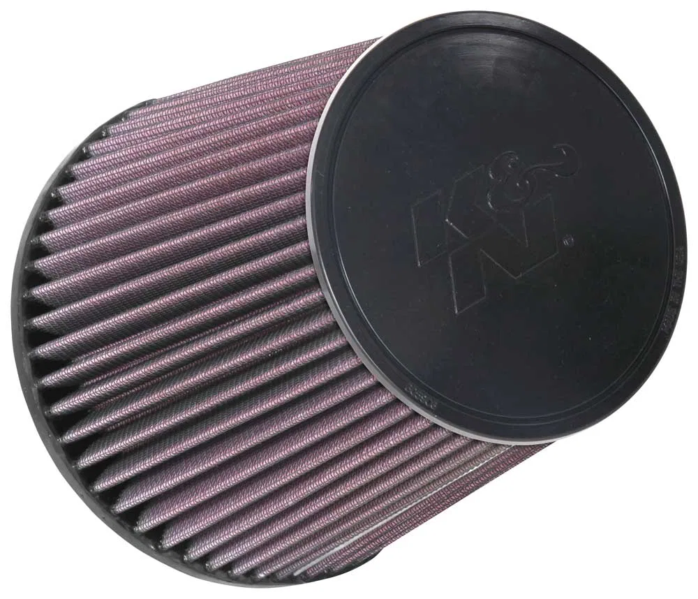 RU-1037 – K&N FILTER Air Filter, Washable Red Cotton Gauze Round Tapered 5 Inch Top Outside Diameter x 6-1/2 Inch Bas...